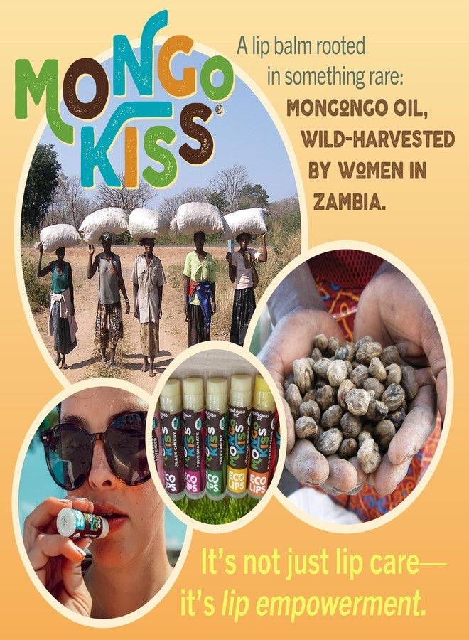 Eco Lips LIP BALM Mongo Kiss 6-Pack (6 tubes) Vanilla Honey by Eco Lips 100% Organic Beeswax & Cocoa Butter Lip Care with Organic Mongongo Oil - Soothe & Moisturize Dry and Cracked Lips - Made in USA - Image 5
